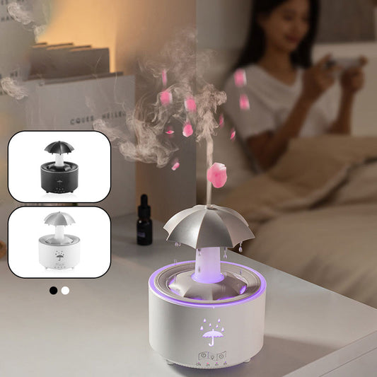 🌈💧Humidificateur d’Aromathérapie à Goutte d’Eau Rotative aux 7 Couleurs💧🌈Spectacle de Lumières Colorées Brume Aromatique Créant une Atmosphère de Rêve à Domicile