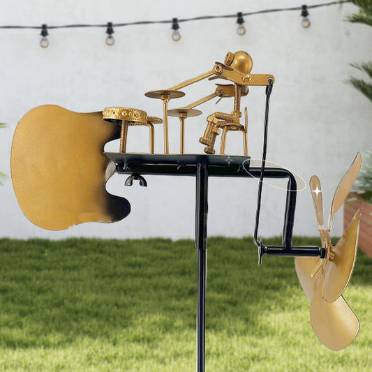 🔆🔆💥Moulin à vent en métal fait à la main, décoration avec bouchon de sol