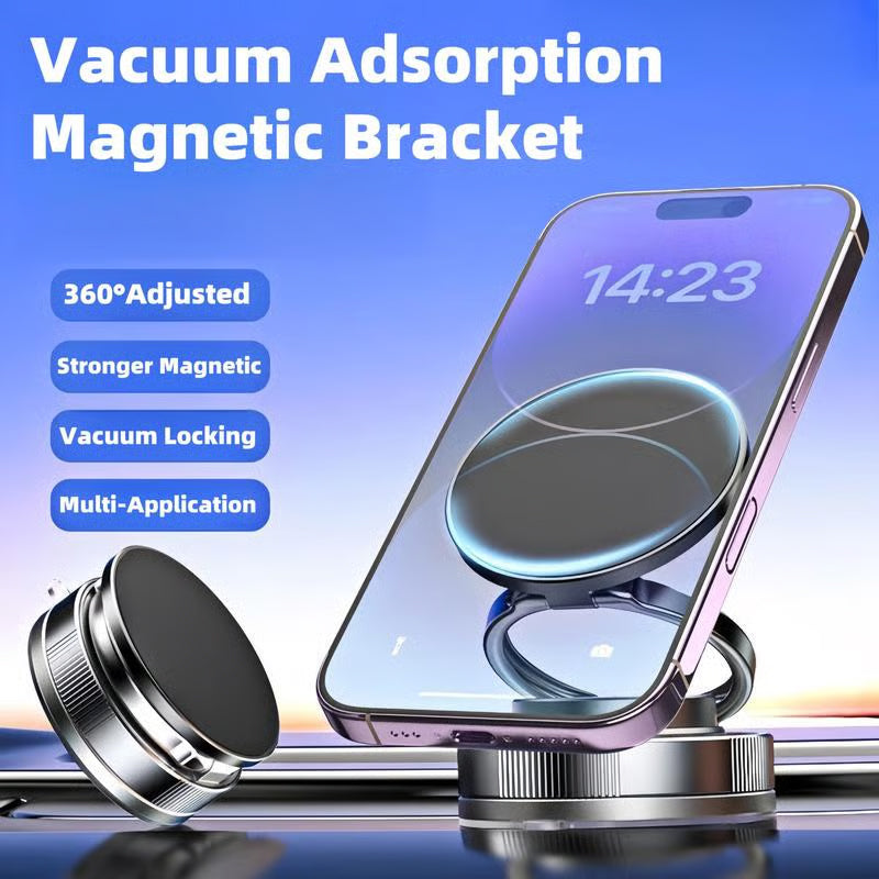 Support Téléphone Magnétique Voiture 2025 - Ventouse Puissante 2800gf, Rotation 360°