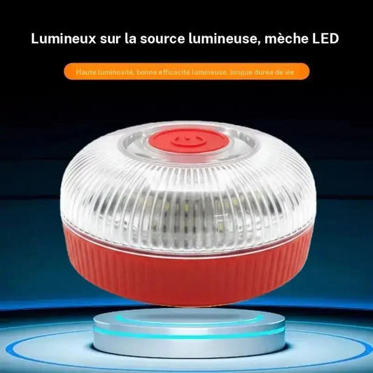 🔈🔈50% OFF🔥Bande lumineuse stroboscopique V16 avec aimant puissant à la base de la batterie