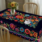 ⏳Spécial à durée limitée⏰Nappe mexicaine à fleurs avec bord festonné🏵️