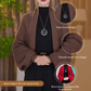 Cardigan-châle Tricoté Élégant à Motifs Ajourés pour Femmes