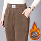 Stick It Roller2023 New-Corduroy hohe Taille gerades Bein Plüsch Hosen für Frauen