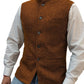 Gilet à chevrons pour homme avec col montant