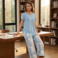 👗50% DE RÉDUCTION ! Ensemble Haut Long & Pantalon Large – Tissu Doux, Look Décontracté ☁️🌿【Offre Limitée】