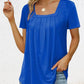 🔥48% Rabatt🔥 - Elegantes, einfarbiges Damen-T-Shirt mit quadratischem Ausschnitt