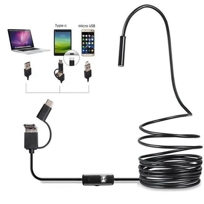 💡🔥 50 % DE RÉDUCTION – Caméra endoscopique douce Magic Wifi 😍✨ – Sonde ultrafine 7 mm, étanche IP67, 6 LED réglables & compatible 3 en 1 📱🔧