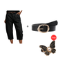 👖 LIMITED-TIME 55% OFF! ✨ Pantalon en jean court et extensible pour femme, style décontracté – coupe « barrel », taille mi-haute, plusieurs poches 🌿