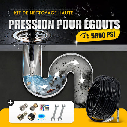 🚿 Débouchez en Quelques Secondes | Kit de Nettoyage Haute Pression 5800 PSI 🔥【Promo 2026 -50%】