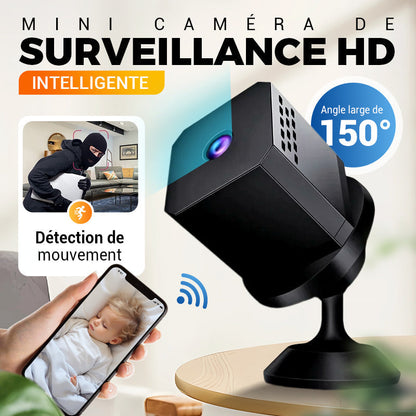 Mini caméra de surveillance HD intelligente🤩Vision nocturne, détection de mouvement & installation en 1 minute🌹