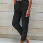 ✨ 49 % de réduction 🔥Pantalon décontracté à jambe droite de couleur unie