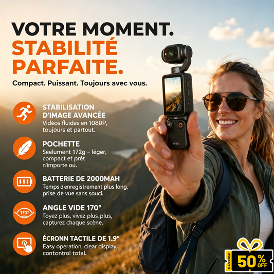 📸✨【Édition Limitée – -50 %】 Appareil photo de poche avec écran inclinable – Cadrez vos selfies à la perfection 📱💄 Partagez instantanément, sans retouche nécessaire✈️ livraison gratuite