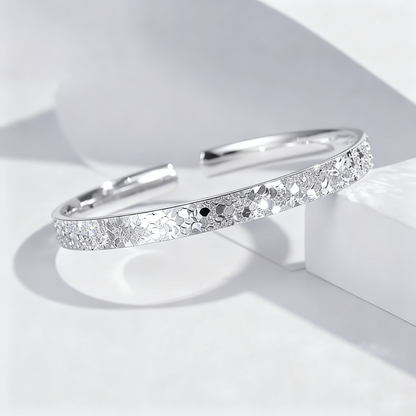 Argent glacé pailleté