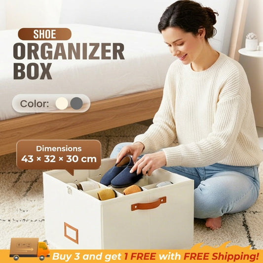⏰🔥OFFRE À DURÉE LIMITÉE : 49 % DE RÉDUCTION ! 👟 Boîte de rangement en tissu pour chaussures – Pliable, grande capacité, anti-poussière et respirante, pour placard et chambre 🧺✨