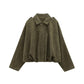 🔥 DERNIER JOUR DE PROMOTION - 50 % DE RÉDUCTION 🔥 Veste courte militaire tendance pour femme