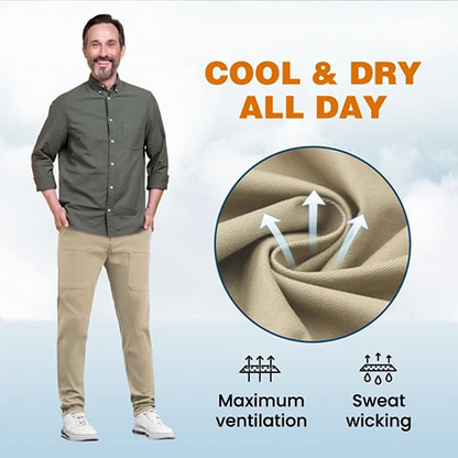 ⏳Réduction limitée de 50%💥🥰 Pantalon cargo résistant avec une grande élasticité et plusieurs poches