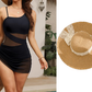 💎 50% DE RÉDUCTION ! 💎 Robe de Bain Une Pièce Sexy – Taille Haute, Détail en Maille Transparente & Coupe Ruchée Ajustable 🩱🔥