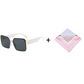 🌸Offre spéciale été – offre à durée limitée💐 Lunettes de soleil rétro de forme carrée avec protection UV