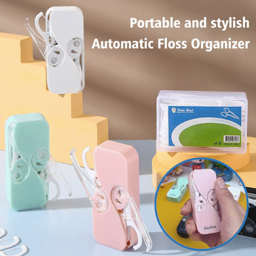 50 % de descuento por tiempo limitado en Navidad - Dispensador de hilo dental portátil