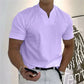 💎 50% DE RÉDUCTION ! 💎 Chemise de Sport à Manches Courtes pour Hommes – Col en V, Confortable & Disponible jusqu'au 5XL 👕✨