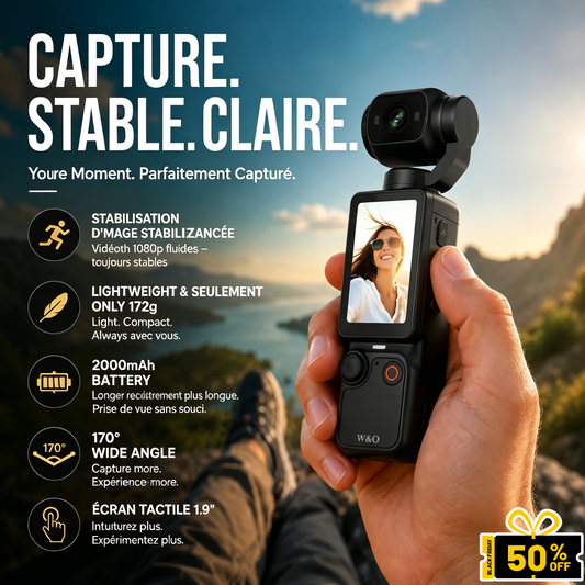 📸✨【Édition Limitée – -50 %】 Appareil photo de poche avec écran inclinable – Cadrez vos selfies à la perfection 📱💄 Partagez instantanément, sans retouche nécessaire✈️ livraison gratuite