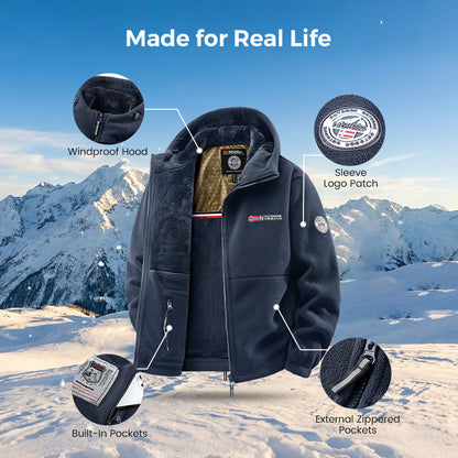 🔥 Offre Limitée -50% | Veste Chauffante Unisexe au Graphène avec Capuche