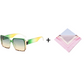 🌸Offre spéciale été – offre à durée limitée💐 Lunettes de soleil rétro de forme carrée avec protection UV