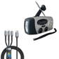 🆘 Sécurité Ultime Autonome - Radio de Survie Multifonction Solaire & Manivelle - Lampe Torche, Chargeur USB, Alerte
