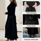 📢📢50 % de réduction !! 🥰Robes plissées à col rond pour femmes, élégantes et stylées