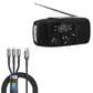 🆘 Sécurité Ultime Autonome - Radio de Survie Multifonction Solaire & Manivelle - Lampe Torche, Chargeur USB, Alerte