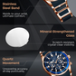 ⌚🔥Montre à Quartz Multifonctionnelle Imperméable pour Hommes【Une montre d'un excellent rapport qualité-prix】