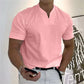 💎 50% DE RÉDUCTION ! 💎 Chemise de Sport à Manches Courtes pour Hommes – Col en V, Confortable & Disponible jusqu'au 5XL 👕✨