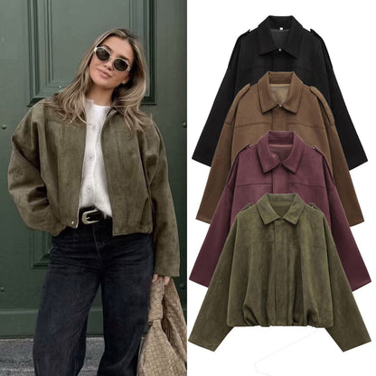 🔥 DERNIER JOUR DE PROMOTION - 50 % DE RÉDUCTION 🔥 Veste courte militaire tendance pour femme
