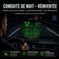 Affichage tête haute (HUD) GPS automobile Compteur de vitesse numérique