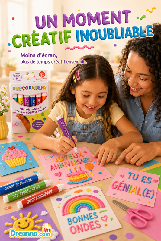 🎄Stylos à dessin DIY Bubble Popcorn🎁Achetez-en 3, payez-en 2