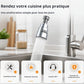 Rallonge de robinet anti-éclaboussures avec 9 joints pour évier de cuisine et de salle de bain