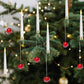 🎁Promotion de Noël anticipée - 49 % de réduction🎄Bougies LED pour sapin de Noël avec crochet en boule de cristal transparent