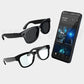 Lunettes caméra AI Smart 4K, vidéos HD 1080P, verres photochromiques, ultra grand-angle anti-vibration, enregistrement Vlog, traduction IA, assistant vocal IA, oreilles libres, transmission Wi‑Fi, contrôle de la musique