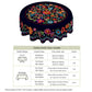 ⏳Spécial à durée limitée⏰Nappe mexicaine à fleurs avec bord festonné🏵️