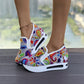🔥2025 BEST SALE 🔥Chaussures de sport orthopédiques en maille respirante translucide imprimée à hauteur intérieure pour femmes, nouveau style