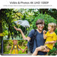 Lunettes caméra AI Smart 4K, vidéos HD 1080P, verres photochromiques, ultra grand-angle anti-vibration, enregistrement Vlog, traduction IA, assistant vocal IA, oreilles libres, transmission Wi‑Fi, contrôle de la musique