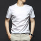 【45% OFF】Mercerisierte Baumwolle elastische Anti-Knitter Herren T-Shirt mit Rundhalsausschnitt