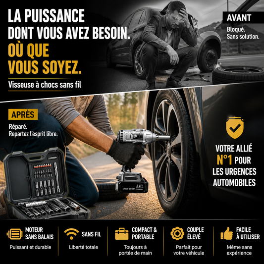 Visseuse électrique sans balais - Puissante, sans usure de balais !