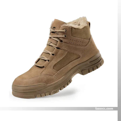 🎅 Chaussures de sécurité d'hiver pour hommes – Embout en acier et antidérapantes ! -- Livraison gratuite