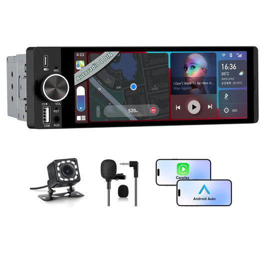 ⏰ -50% aujourd’hui ! Écran tactile intelligent sans fil 6,36 pouces | Bluetooth | Commande vocale | Écran multimédia HD