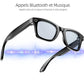 Lunettes caméra AI Smart 4K, vidéos HD 1080P, verres photochromiques, ultra grand-angle anti-vibration, enregistrement Vlog, traduction IA, assistant vocal IA, oreilles libres, transmission Wi‑Fi, contrôle de la musique