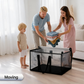 🎁 Boîte de rangement transparente en tissu | Organisateur de placard pliable – Idéal pour les vêtements, les jouets, les couvertures et plus encore ! 🧸👕📦