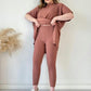 ✨Neuer Bestseller- 49 % Rabatt✨Zweiteiliges Set aus Stretch-Strick für Damen (Oberteil + Hose)