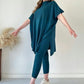 ✨Neuer Bestseller- 49 % Rabatt✨Zweiteiliges Set aus Stretch-Strick für Damen (Oberteil + Hose)