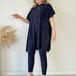 ✨Neuer Bestseller- 49 % Rabatt✨Zweiteiliges Set aus Stretch-Strick für Damen (Oberteil + Hose)